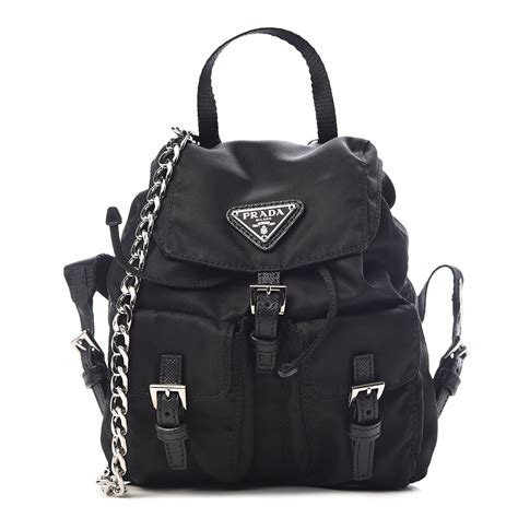 prada black mini backpack|prada mini crossbody backpack.